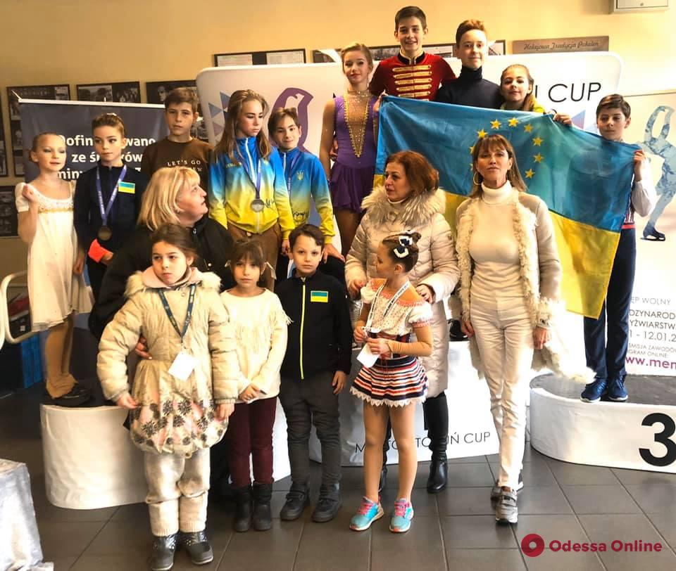 Одесские фигуристы завоевали медали международного турнира в Польше