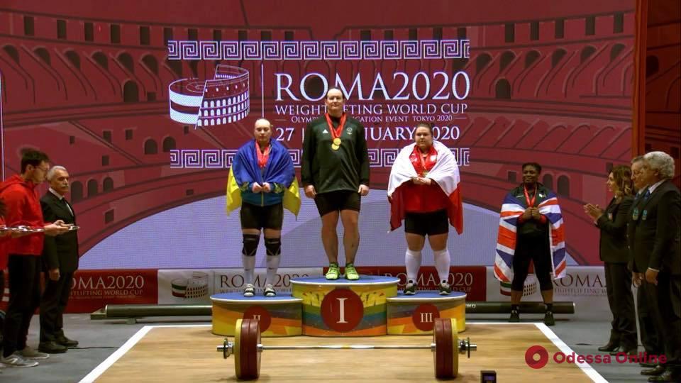 Тяжелоатлетка из Черноморска завоевала медаль этапа Кубка мира в Риме