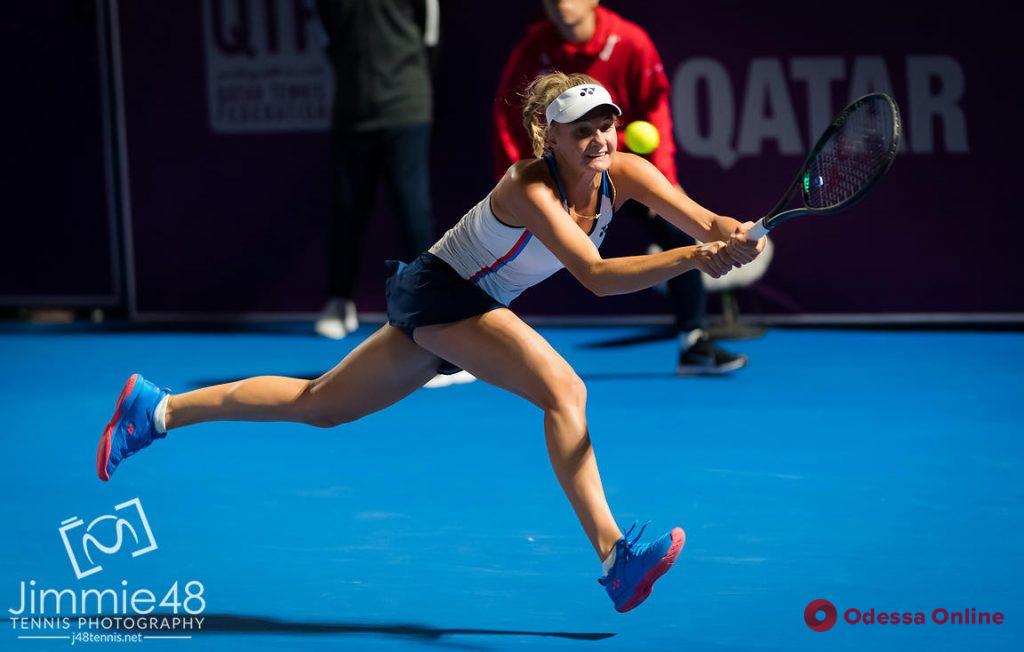 Теннис: юная одесситка завершает свои выступления в Катаре