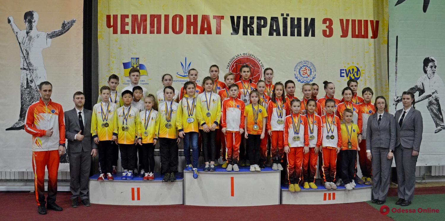 Ушу: сборная Одесской области завоевала шесть десятков медалей чемпионатов Украины