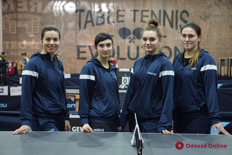 Настольный теннис: одесситки стали лидерами украинской Суперлиги