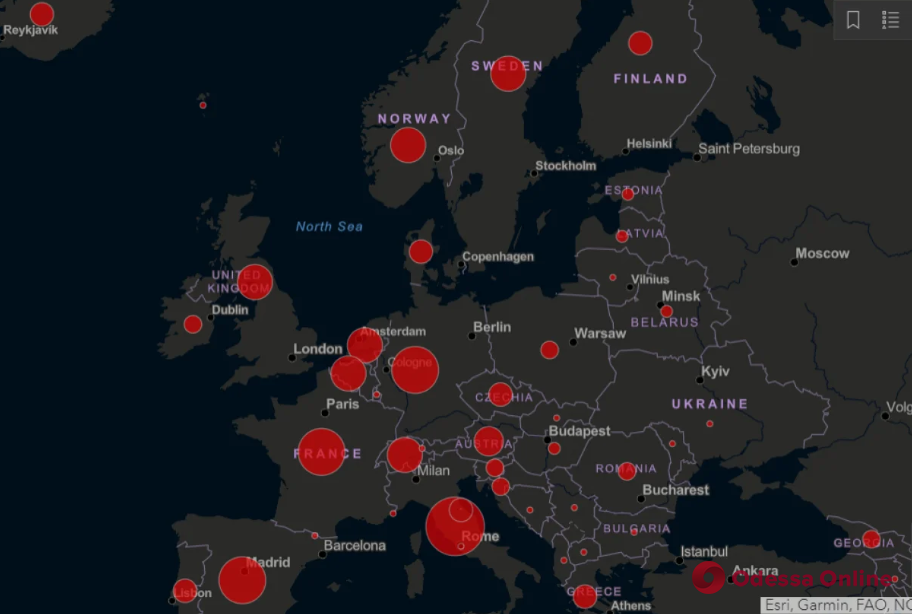 Случаи заболевания коронавирусом зафиксировали во всех странах Евросоюза