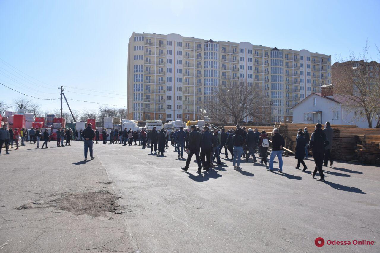 На одном из одесских рынков протестовали предприниматели