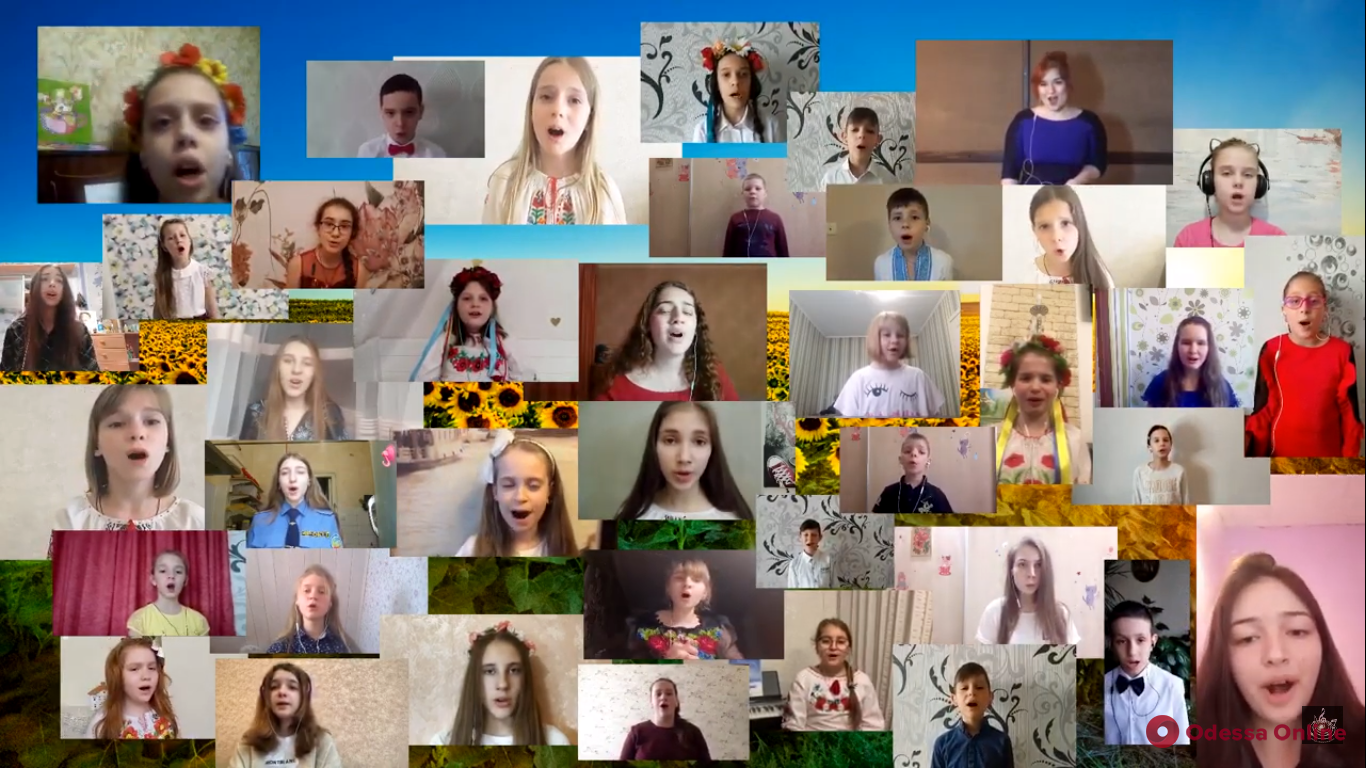Хор-онлайн: ученики одесской Детской школы искусств №6 поздравили украинцев с Днем вышиванки (видео)