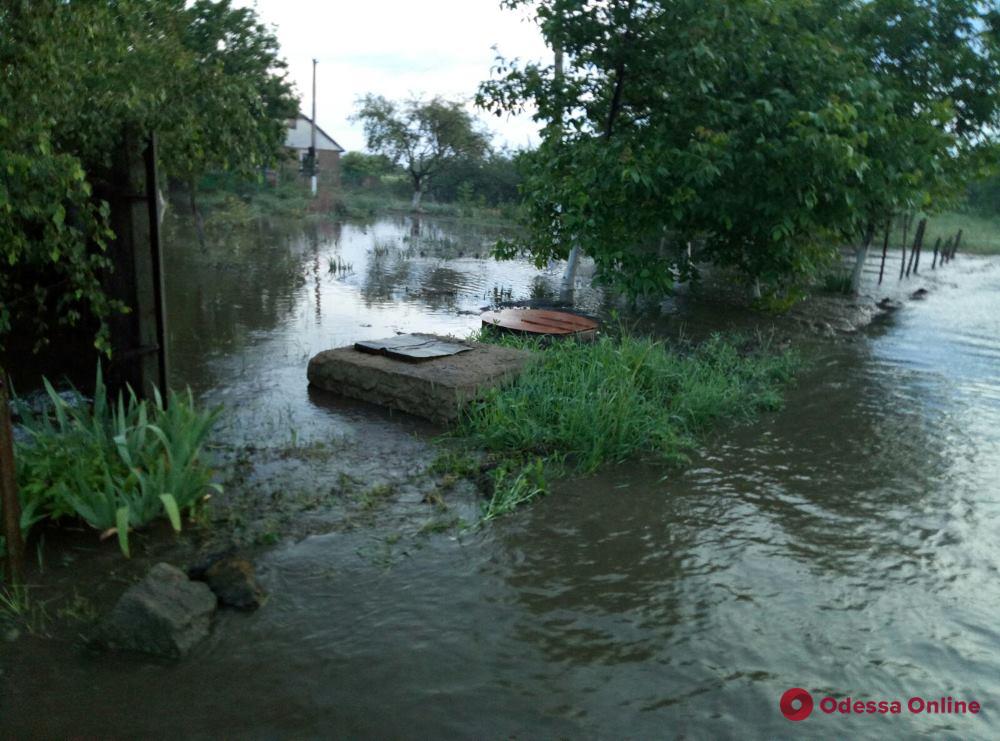 Ливень затопил частные дома в Раздельнянском районе