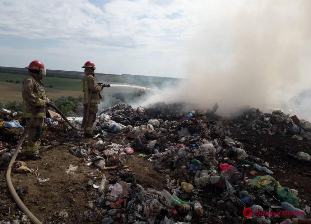 В Одесской области горела городская свалка