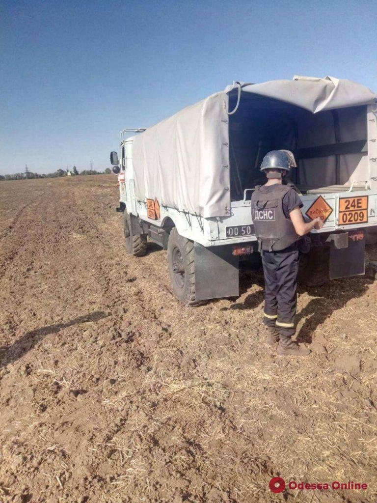 Житель Одесской области нашел в поле 35 боеприпасов (фото)
