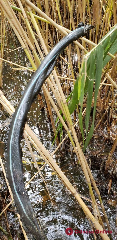 На Кучурганском водохранилище пограничники нашли спиртопровод из Молдовы