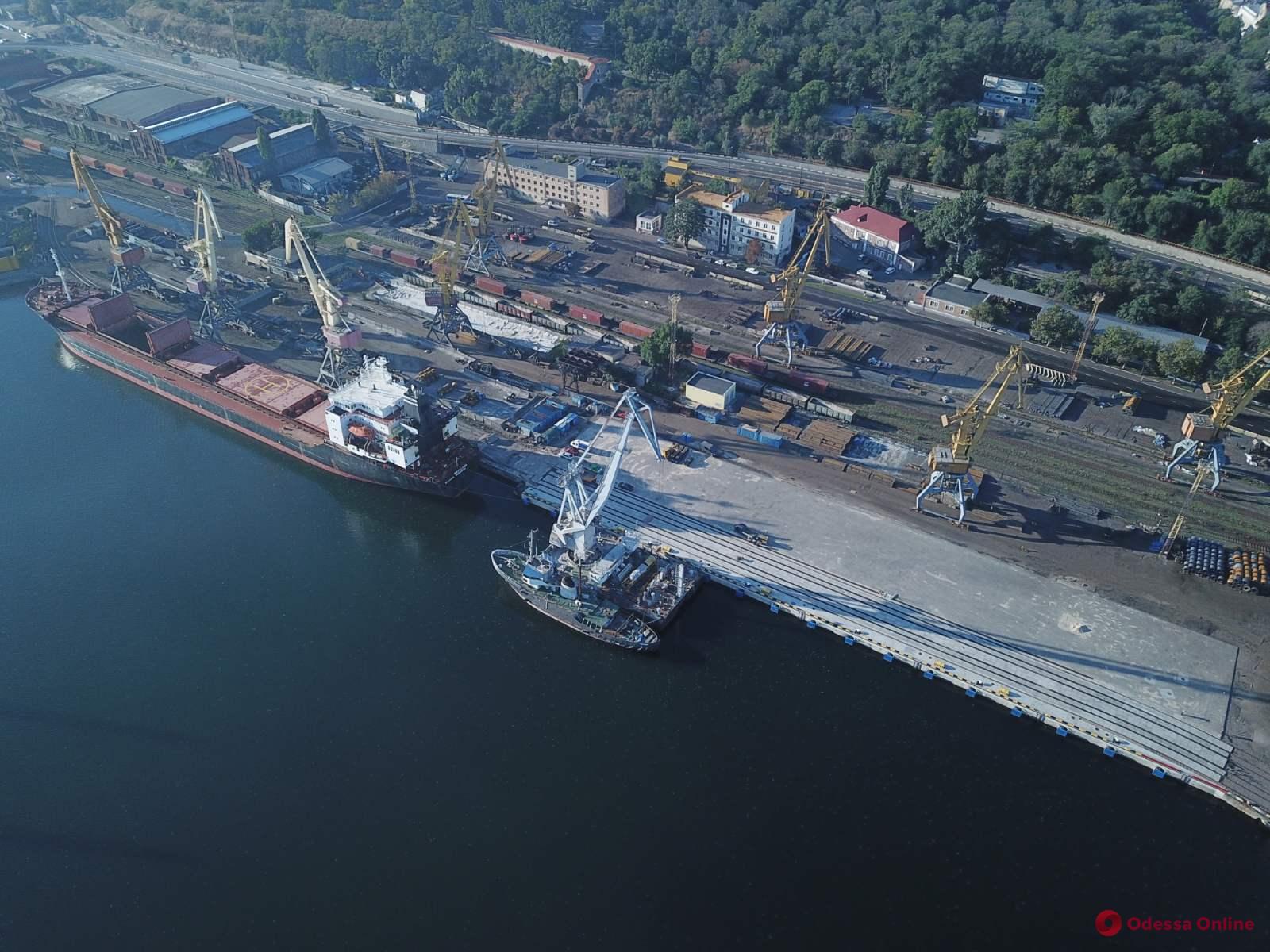 В Одесском порту рассказали о ходе второго этапа реконструкции самого длинного причала