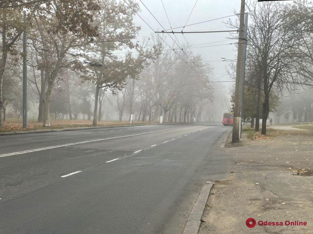 Одесса погрузилась в густой туман (фото)