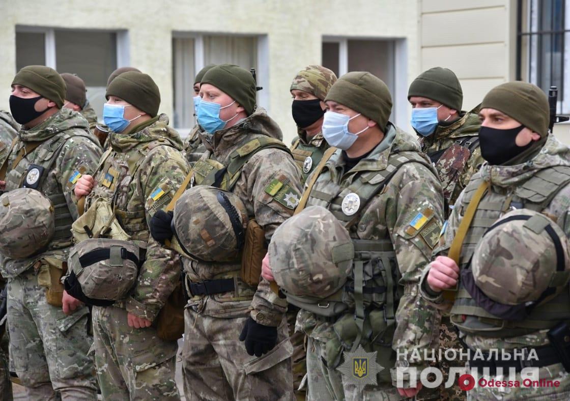 Одесса: на ротацию в зону ООС отправились 35 полицейских