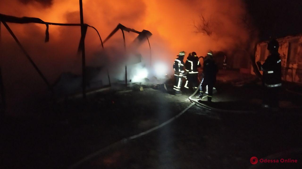 Во время пожара на базе отдыха под Одессой сгорели семь домиков