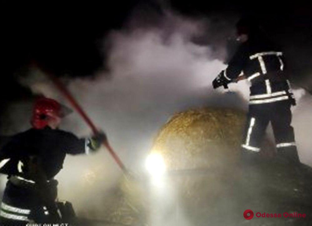 На частном подворье в Рени сгорели 15 тонн сена