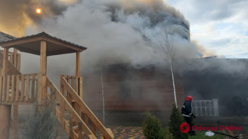 В Одесской области сгорела сауна