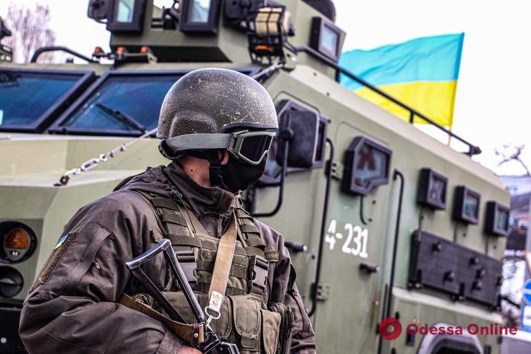 В Одессе проходят совместные учения Нацгвардии, полиции и военных