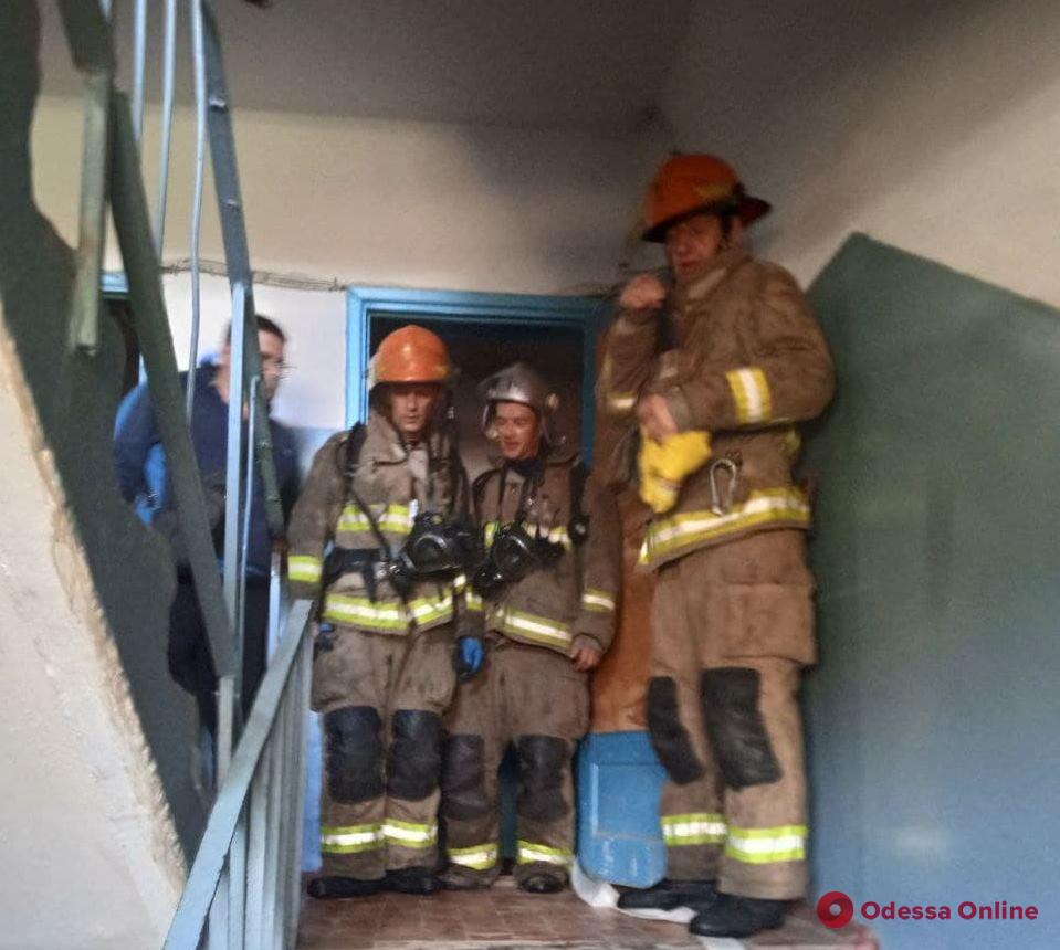 Пожар в Теплодаре: из-за сгоревшего холодильника спасатели эвакуировали жильцов 5-этажного дома (фото)