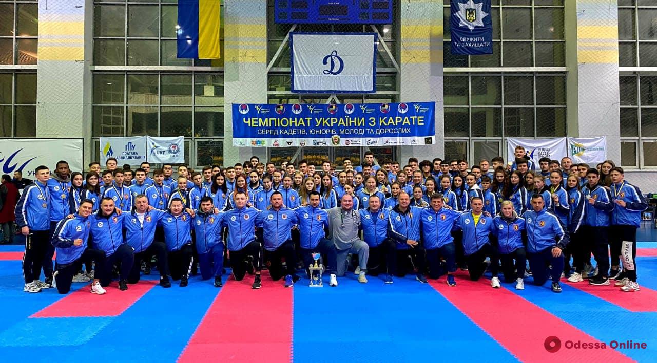 Сборная Одесской области показала феноменальные результаты на чемпионате Украины по каратэ