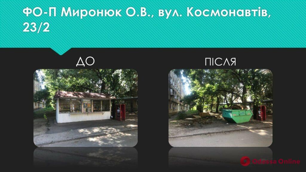 Борьба с МАФами и «стихийщиками»: в Одессе демонтировали 24 объекта незаконной торговли (фото)