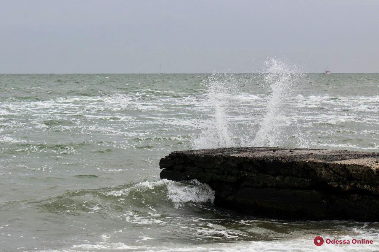 Чайки, яхты и легкий шторм: осеннее одесское море (фоторепортаж)