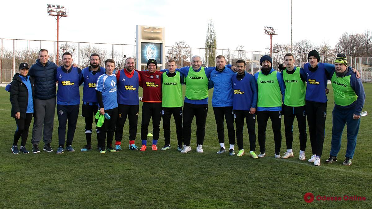 Игроки и тренеры «Черноморца» сыграли в футбол с журналистами
