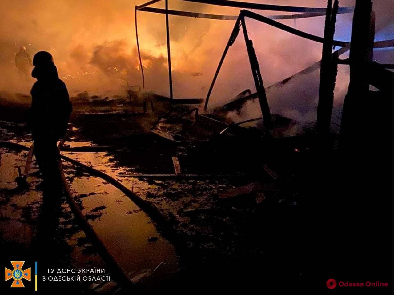 Под Одессой сгорела еще одна база отдыха (фото, видео)