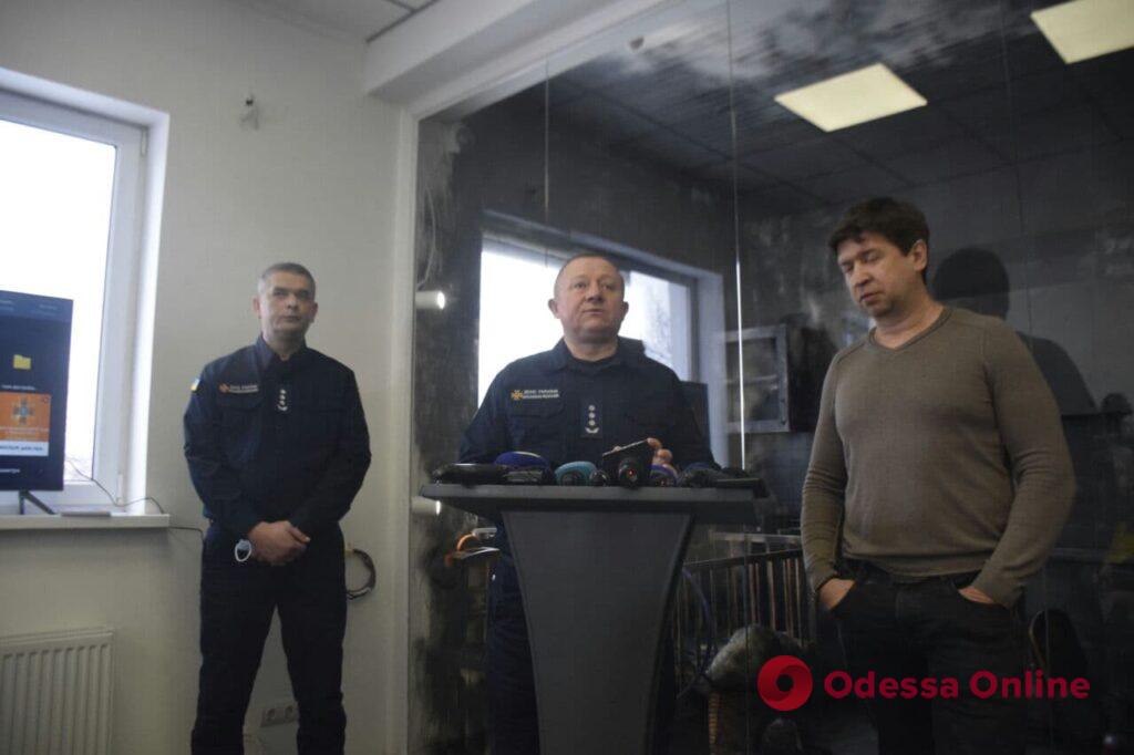В пожарной части на Таирова открыли класс со сгоревшей комнатой