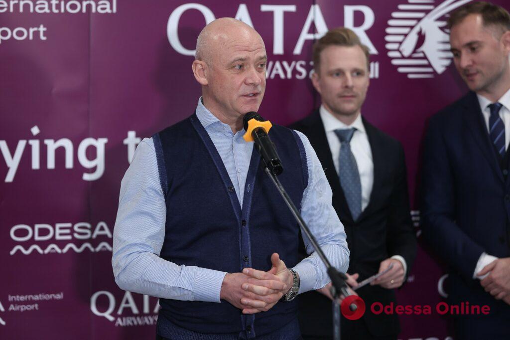 Одесский аэропорт принял первый рейс Qatar Airways