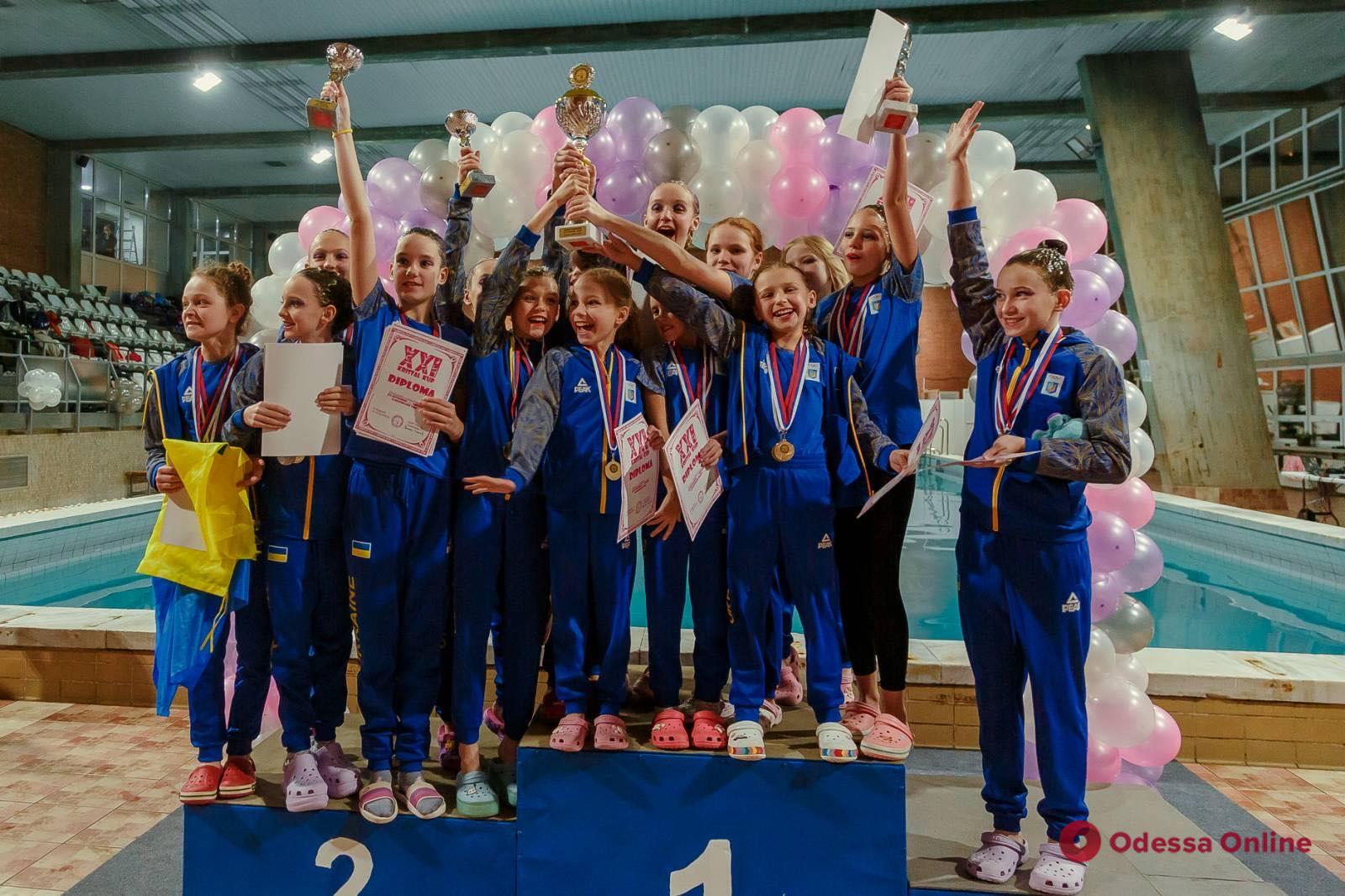 Артистическое плавание: одесситки триумфально выступили на международном турнире в Белграде