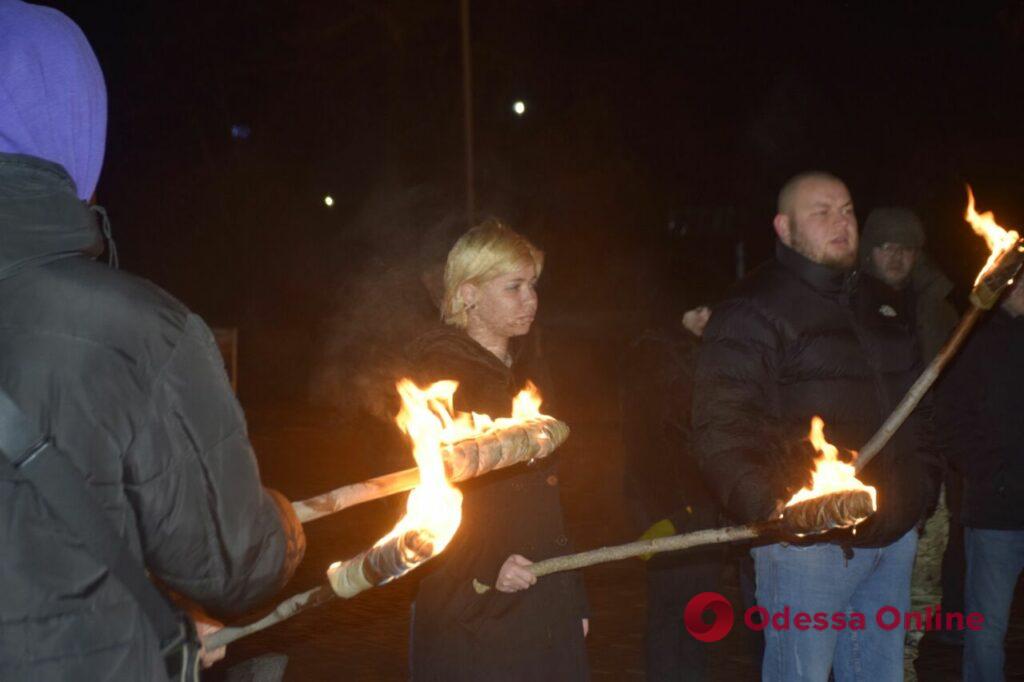 В Одессе патриоты отметили день рождения Бандеры (фото)