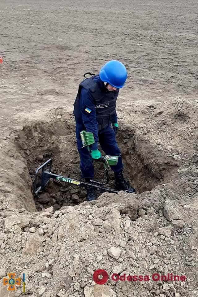 Взрывоопасный «урожай»: в Измаильском районе нашли почти полсотни снарядов (фото, видео)