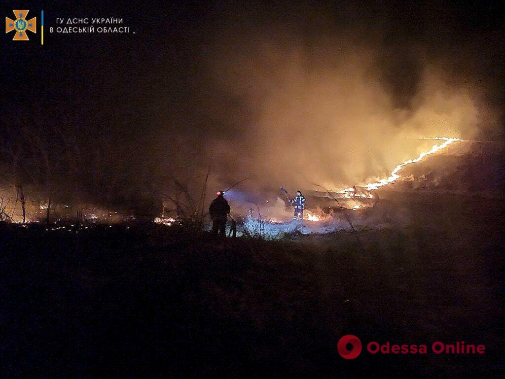 В Одесской области выгорело полтора гектара сухой травы