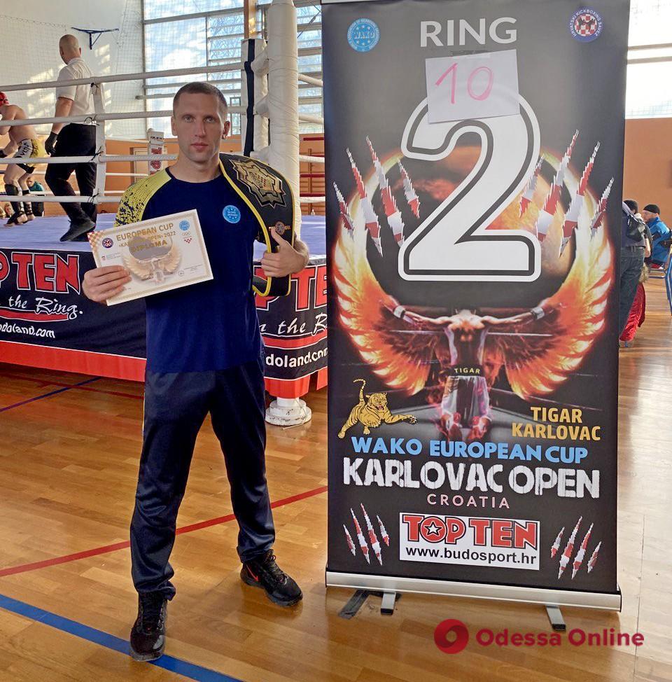 Одессит завоевал Кубок Европы по кикбоксингу WAKO