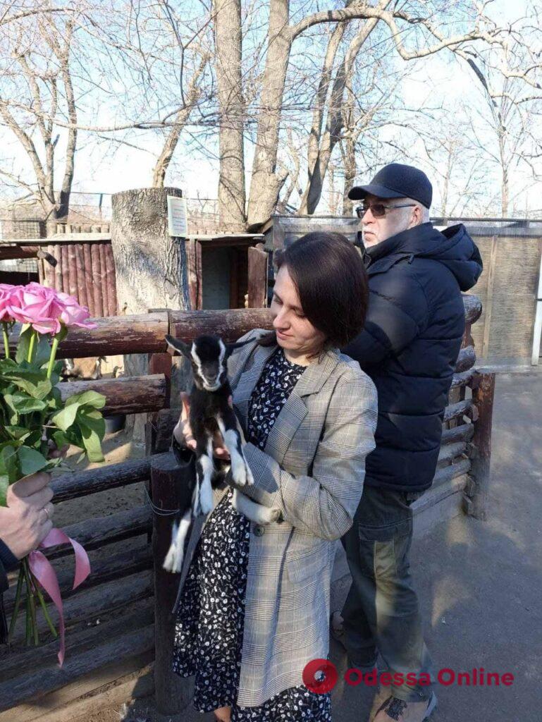 В Одесском зоопарке снимают клип к Международному женскому дню