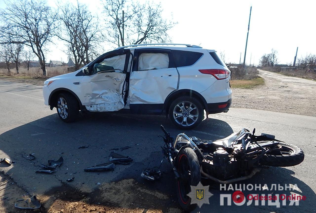 В Одесской области в ДТП пострадал 18-летний мотоциклист