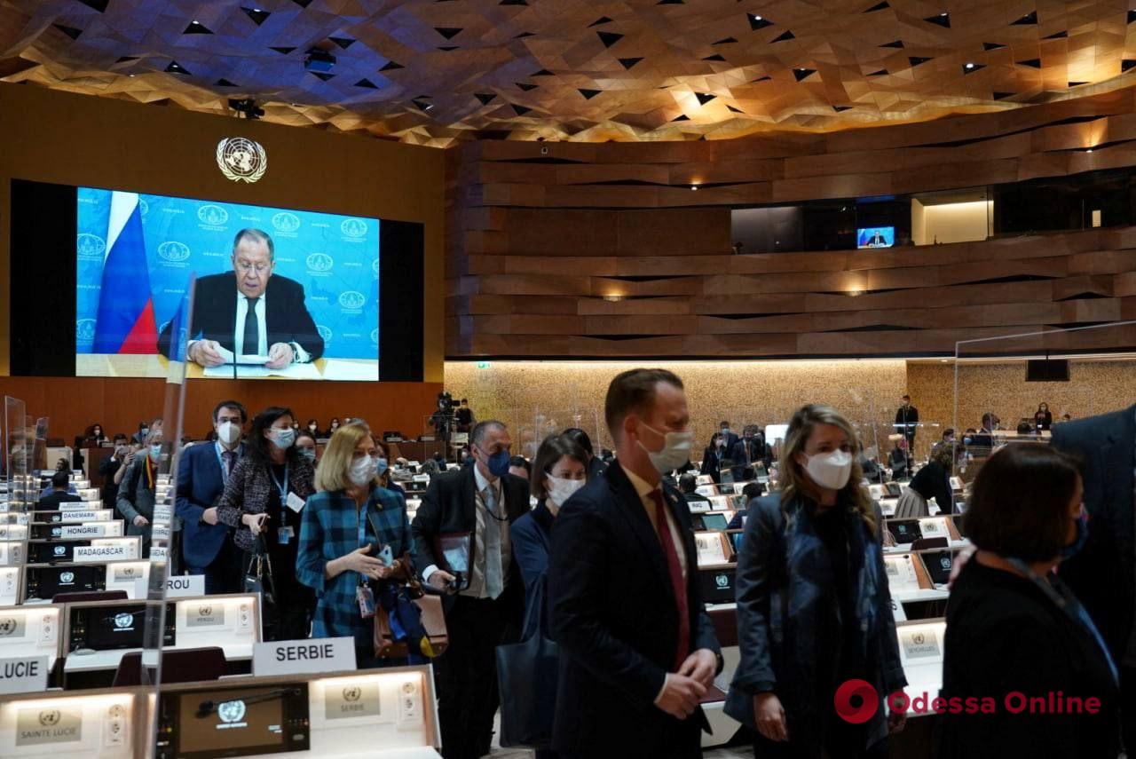 Заседание Совета ООН: послы и дипломаты покинули зал во время выступления главы МИД РФ