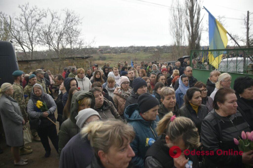 Под Одессой простились с погибшим защитником Мариуполя