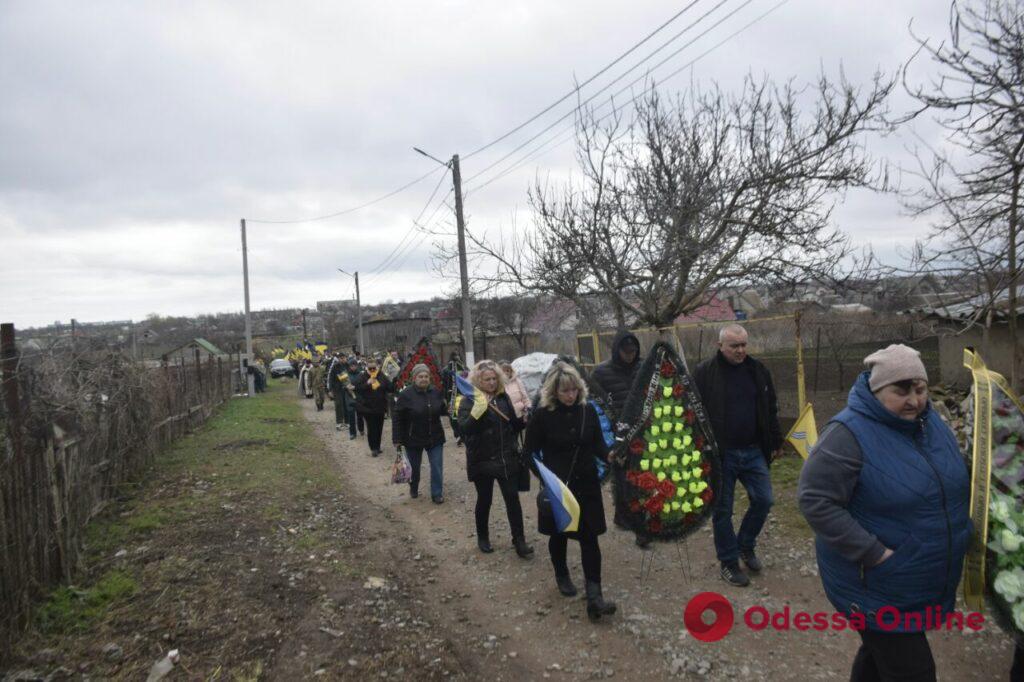 Под Одессой простились с погибшим защитником Мариуполя