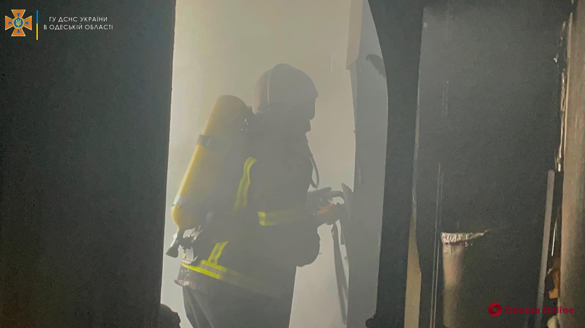 В Одессе во время пожара в квартире спасли пожилую женщину