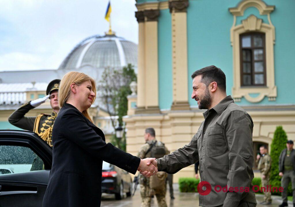 Президент Словакии посетила Бородянку и Ирпень