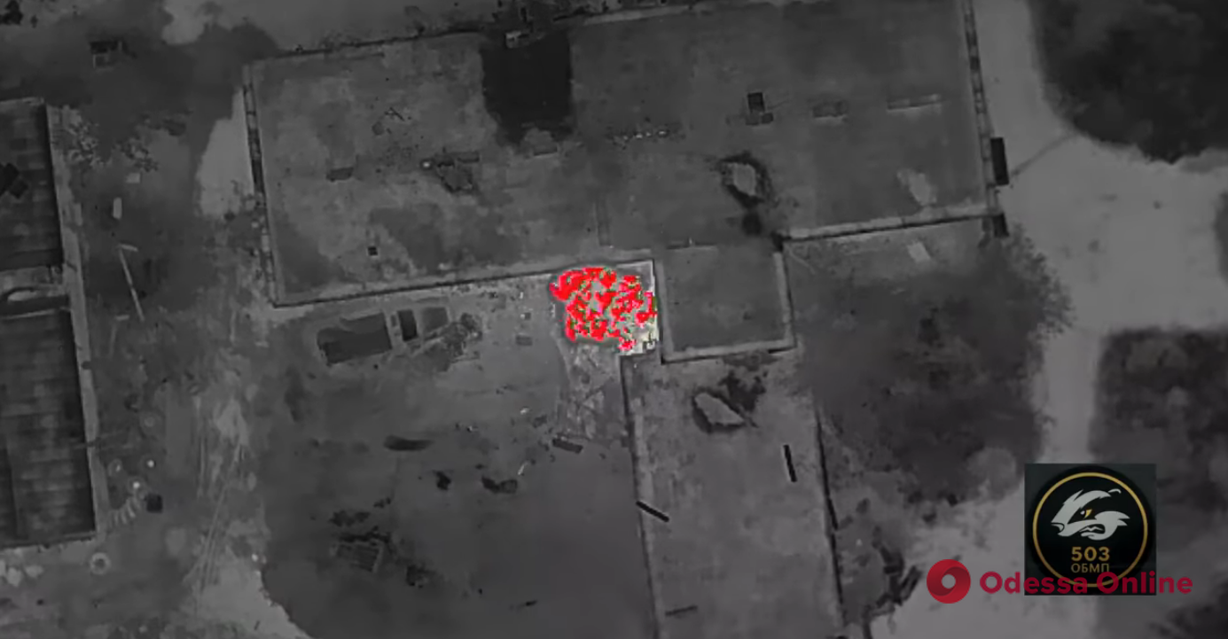 Украинские морпехи показали, как уничтожают оккупантов с помощью беспилотников (видео)