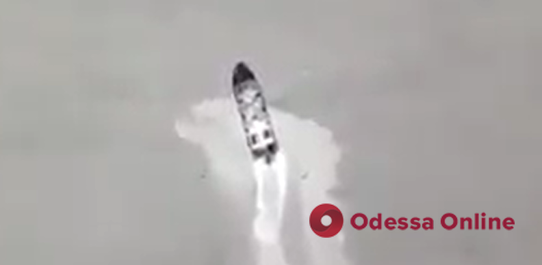 Возле острова Змеиный уничтожены два российских катера (видео)
