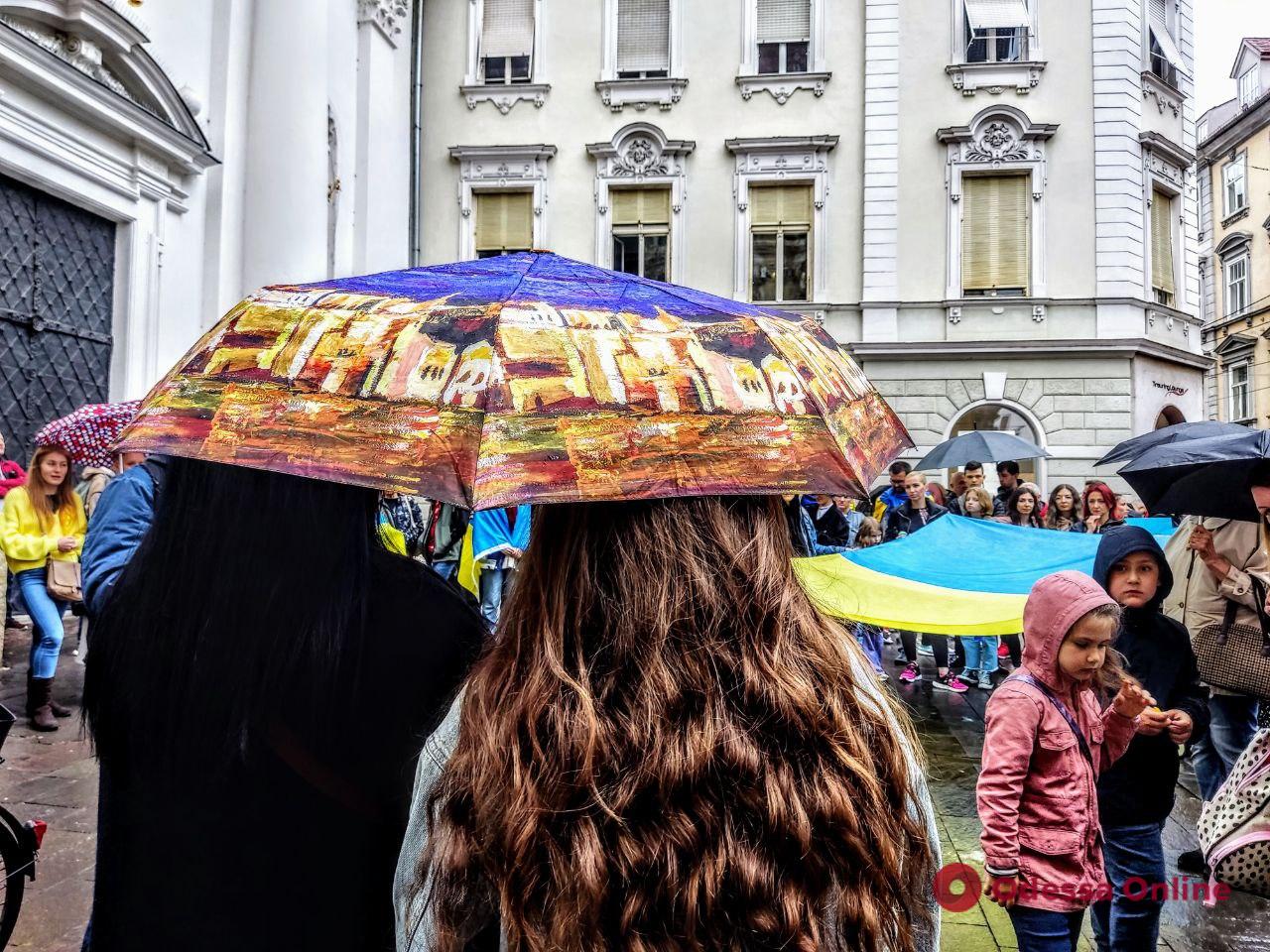 В австрийском Граце прошел митинг в поддержку Украины (фото, видео)