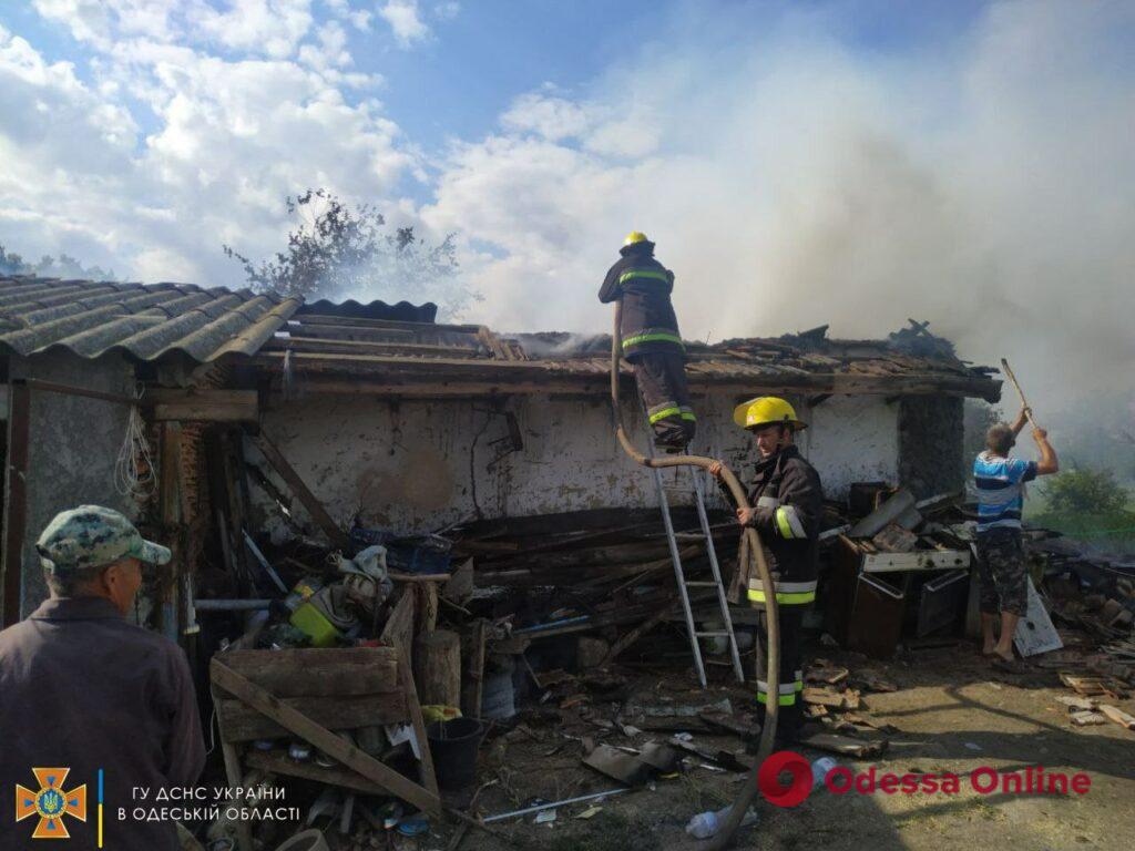 В Измаильском районе горел жилой частный дом (фото, видео)