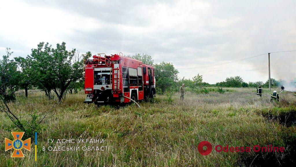 В Одесской области горела сухая трава