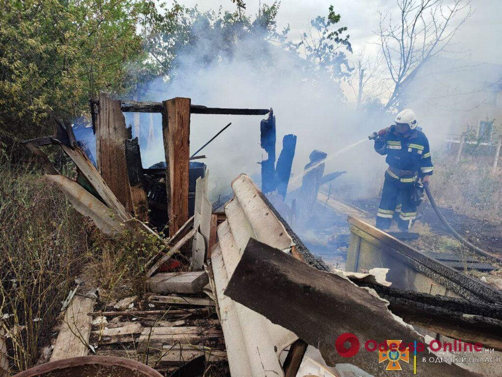 Пожар в Белгород-Днестровском районе: сгорели две «заброшки»