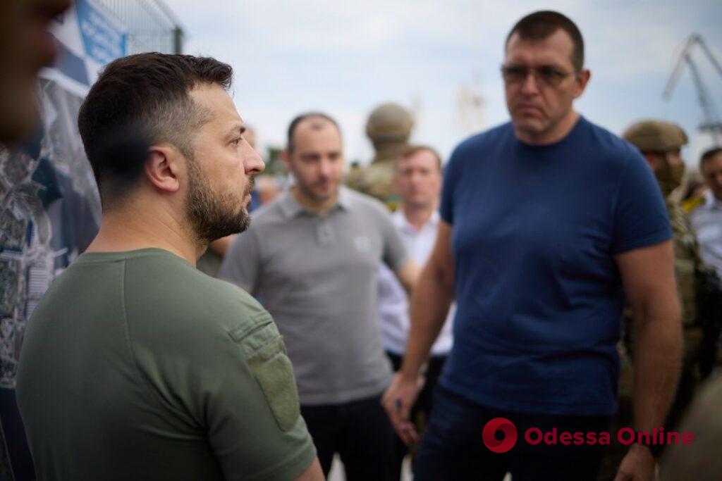 “Порт почав працювати”: Володимир Зеленський прибув до Одещини