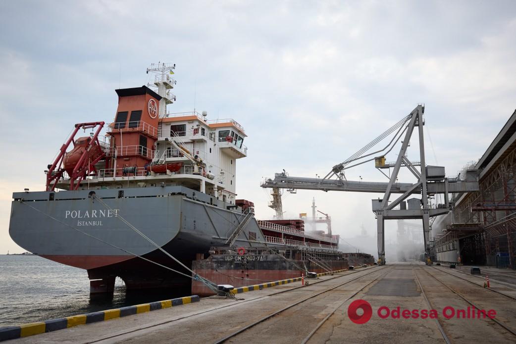 В портах Одесской области находятся 16 судов с украинским зерном