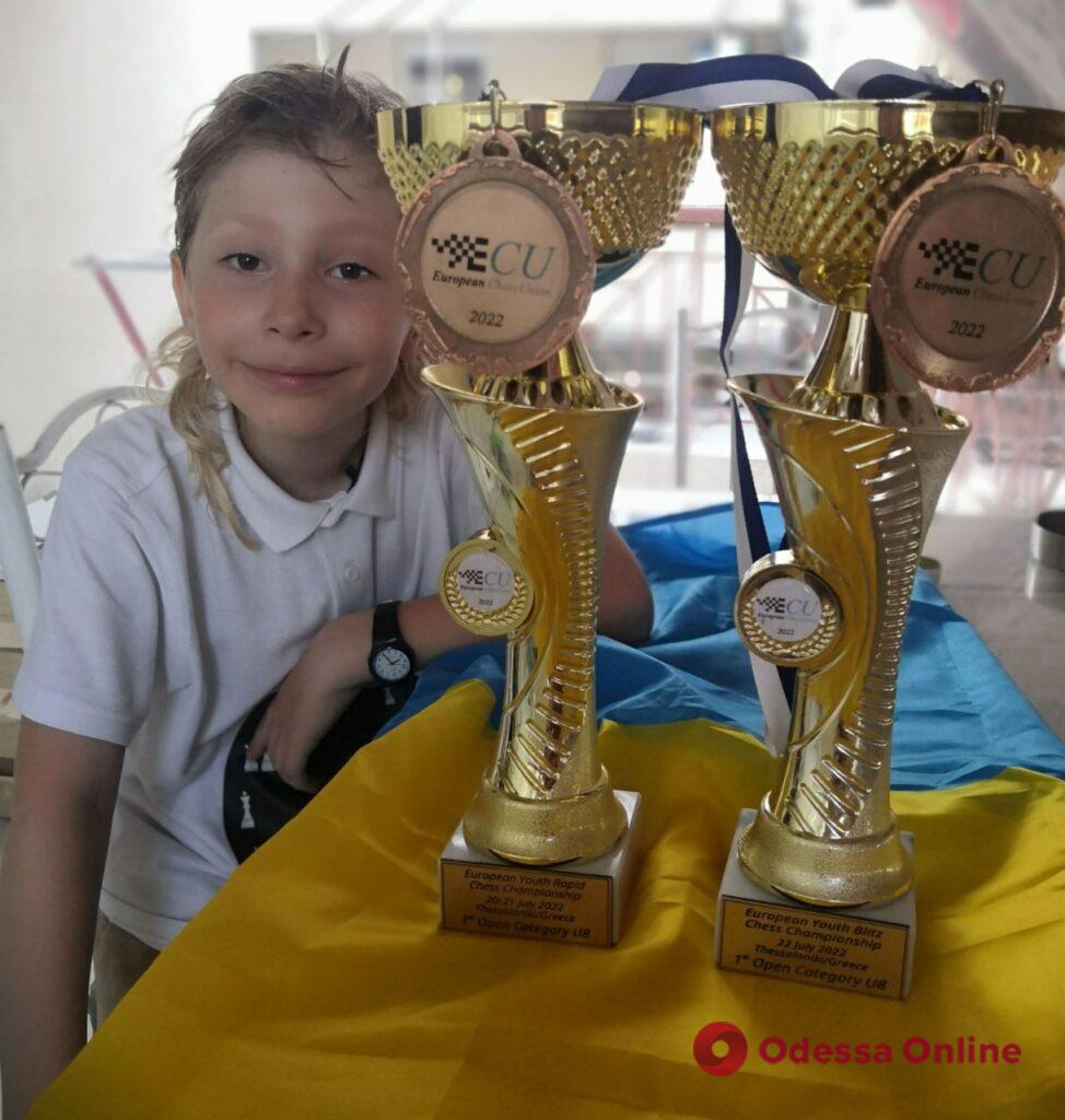 Юний одесит здобув два «золота» чемпіонату Європи з шахів