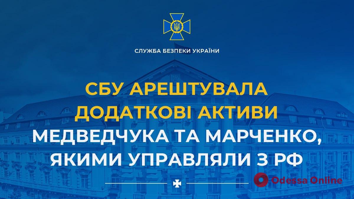 В Україні арештовано додаткові активи Медведчука та Марченко, якими управляли з рф