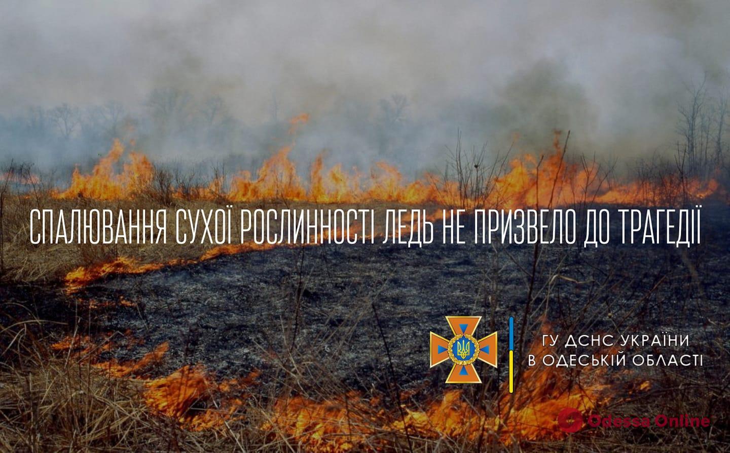 На Одещині жінка отримала 30% опіків тіла через гасіння підпаленої трави